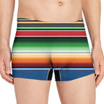 Vintage Mexican Blanket Pattern Print Men's Boxer Briefs