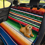 Vintage Mexican Blanket Pattern Print Pet Car Back Seat Cover