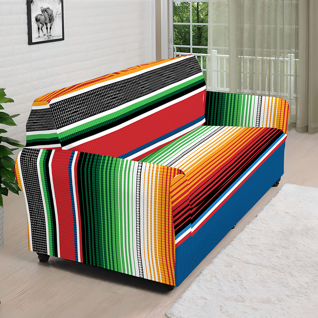 Vintage Mexican Blanket Pattern Print Sofa Cover
