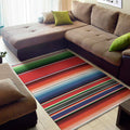 Vintage Mexican Serape Pattern Print Floor Mat