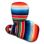 Vintage Mexican Serape Pattern Print Boxing Gloves