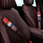Vintage Mexican Serape Pattern Print Car Seat Belt Covers