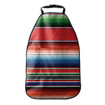 Vintage Mexican Serape Pattern Print Car Seat Organizers