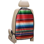 Vintage Mexican Serape Pattern Print Car Seat Organizers