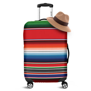 Vintage Mexican Serape Pattern Print Luggage Cover