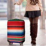 Vintage Mexican Serape Pattern Print Luggage Cover