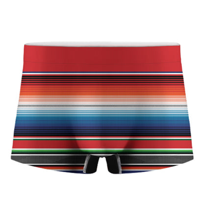 Vintage Mexican Serape Pattern Print Men's Boxer Briefs