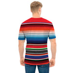 Vintage Mexican Serape Pattern Print Men's T-Shirt