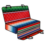 Vintage Mexican Serape Pattern Print Pet Car Back Seat Cover