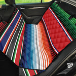 Vintage Mexican Serape Pattern Print Pet Car Back Seat Cover