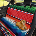 Vintage Mexican Serape Pattern Print Pet Car Back Seat Cover
