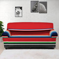 Vintage Mexican Serape Pattern Print Sofa Cover