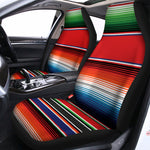 Vintage Mexican Serape Pattern Print Universal Fit Car Seat Covers
