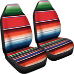 Vintage Mexican Serape Pattern Print Universal Fit Car Seat Covers