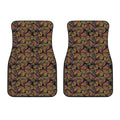 Vintage Monarch Butterfly Pattern Print Front Car Floor Mats