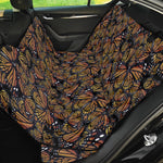 Vintage Monarch Butterfly Pattern Print Pet Car Back Seat Cover