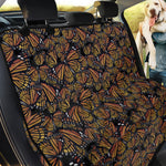 Vintage Monarch Butterfly Pattern Print Pet Car Back Seat Cover
