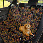 Vintage Monarch Butterfly Pattern Print Pet Car Back Seat Cover