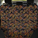 Vintage Monarch Butterfly Pattern Print Pet Car Back Seat Cover