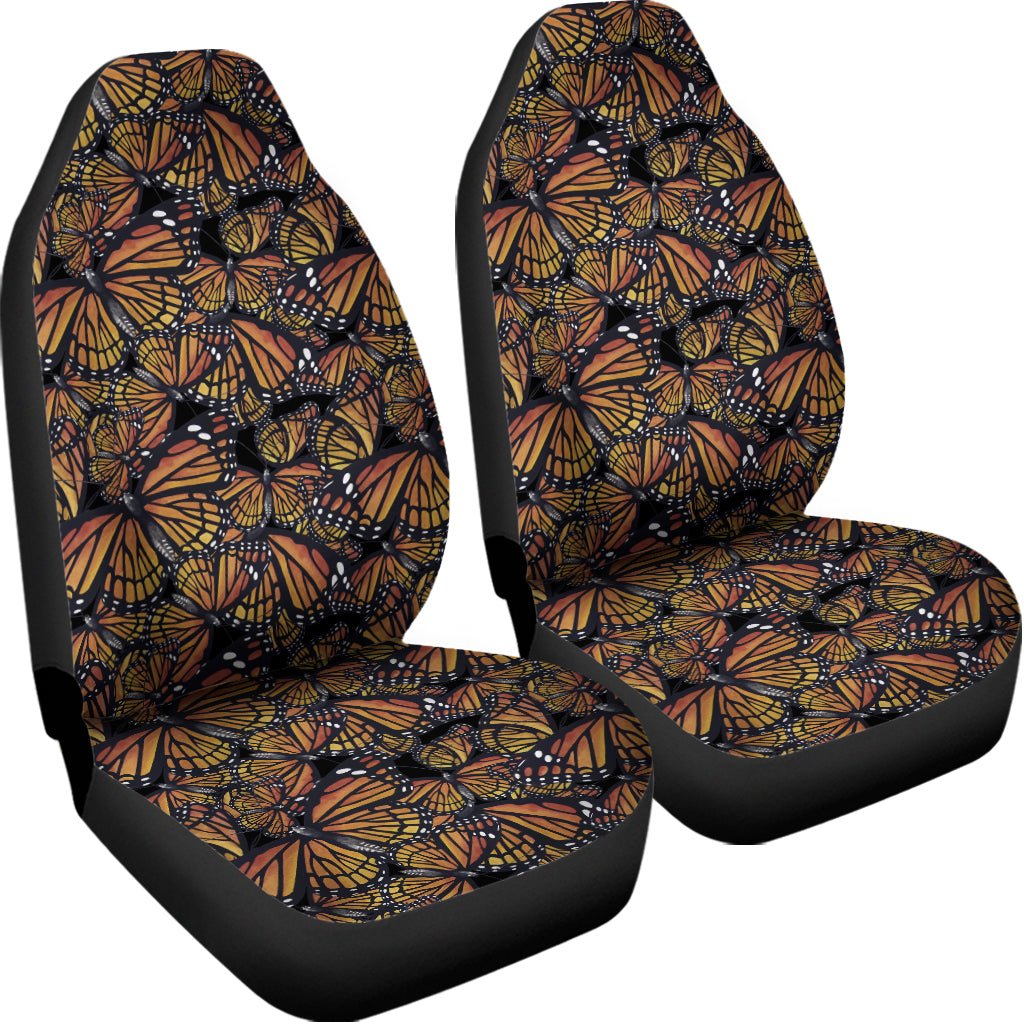 Vintage Monarch Butterfly Pattern Print Universal Fit Car Seat Covers