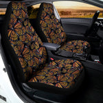 Vintage Monarch Butterfly Pattern Print Universal Fit Car Seat Covers