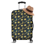 Vintage Moon And Sun Pattern Print Luggage Cover