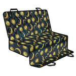 Vintage Moon And Sun Pattern Print Pet Car Back Seat Cover