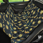 Vintage Moon And Sun Pattern Print Pet Car Back Seat Cover