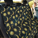 Vintage Moon And Sun Pattern Print Pet Car Back Seat Cover