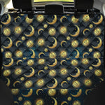 Vintage Moon And Sun Pattern Print Pet Car Back Seat Cover