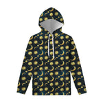 Vintage Moon And Sun Pattern Print Pullover Hoodie