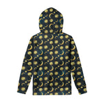 Vintage Moon And Sun Pattern Print Pullover Hoodie