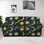 Vintage Moon And Sun Pattern Print Sofa Cover