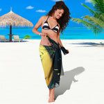 Vintage Moon And Sun Print Beach Sarong Wrap