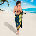 Vintage Moon And Sun Print Beach Sarong Wrap