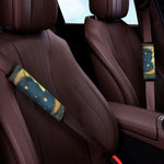 Vintage Moon And Sun Print Car Seat Belt Covers