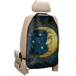 Vintage Moon And Sun Print Car Seat Organizers