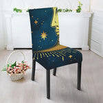 Vintage Moon And Sun Print Dining Chair Slipcover