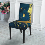 Vintage Moon And Sun Print Dining Chair Slipcover