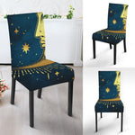 Vintage Moon And Sun Print Dining Chair Slipcover