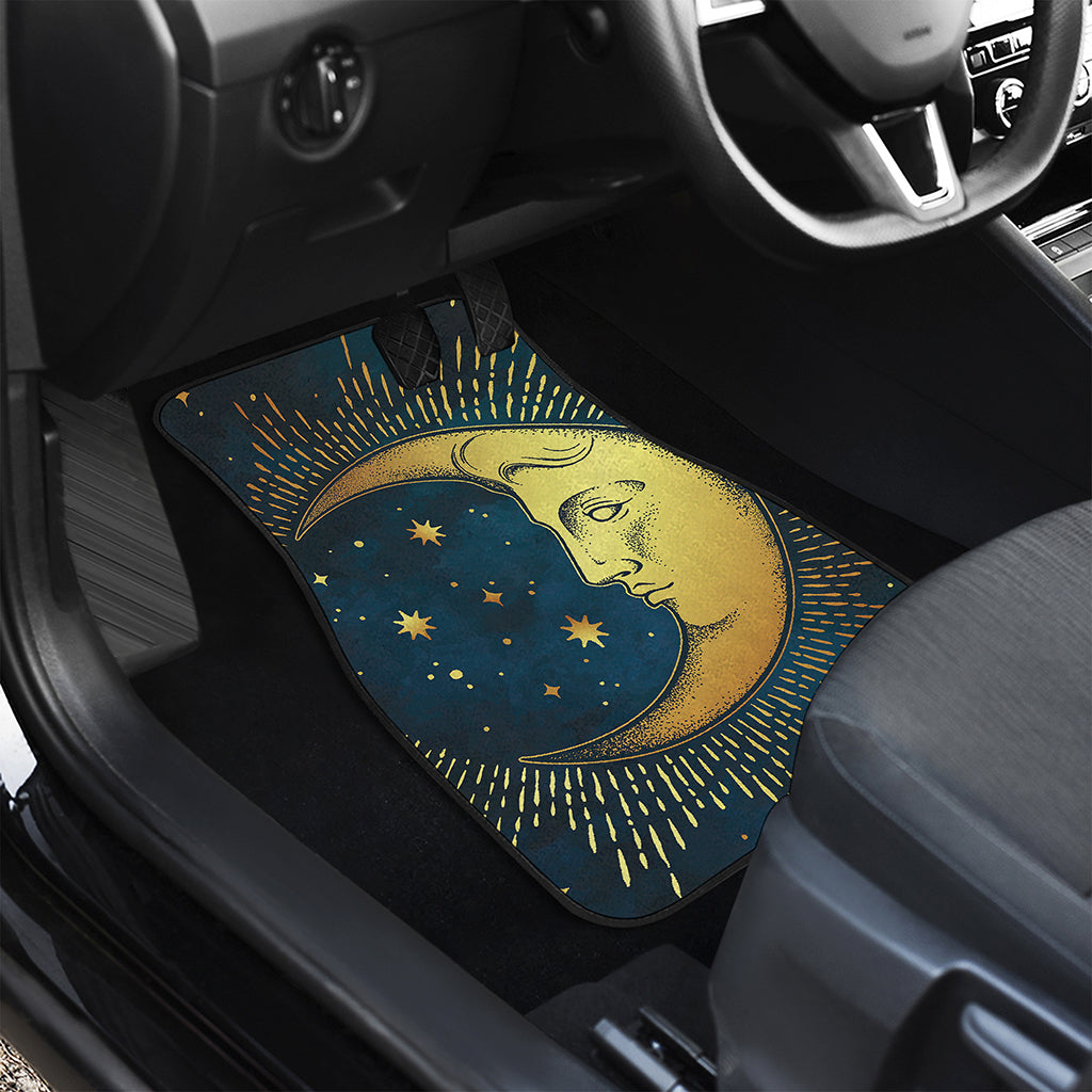 Vintage Moon And Sun Print Front Car Floor Mats