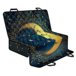 Vintage Moon And Sun Print Pet Car Back Seat Cover