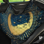 Vintage Moon And Sun Print Pet Car Back Seat Cover