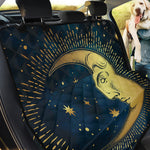 Vintage Moon And Sun Print Pet Car Back Seat Cover
