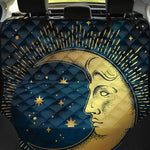 Vintage Moon And Sun Print Pet Car Back Seat Cover