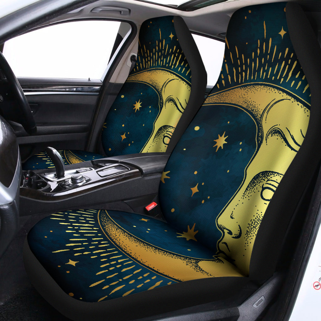 Vintage Moon And Sun Print Universal Fit Car Seat Covers