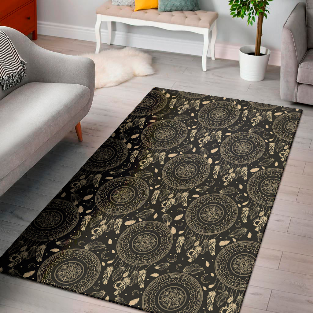 Vintage Native Dream Catcher Print Area Rug
