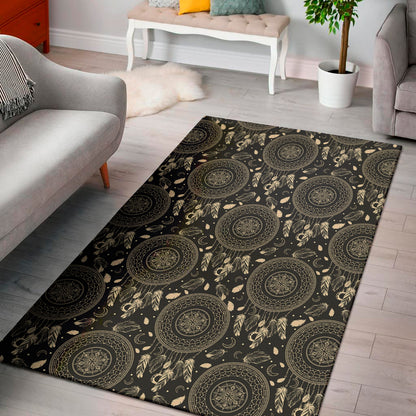 Vintage Native Dream Catcher Print Area Rug