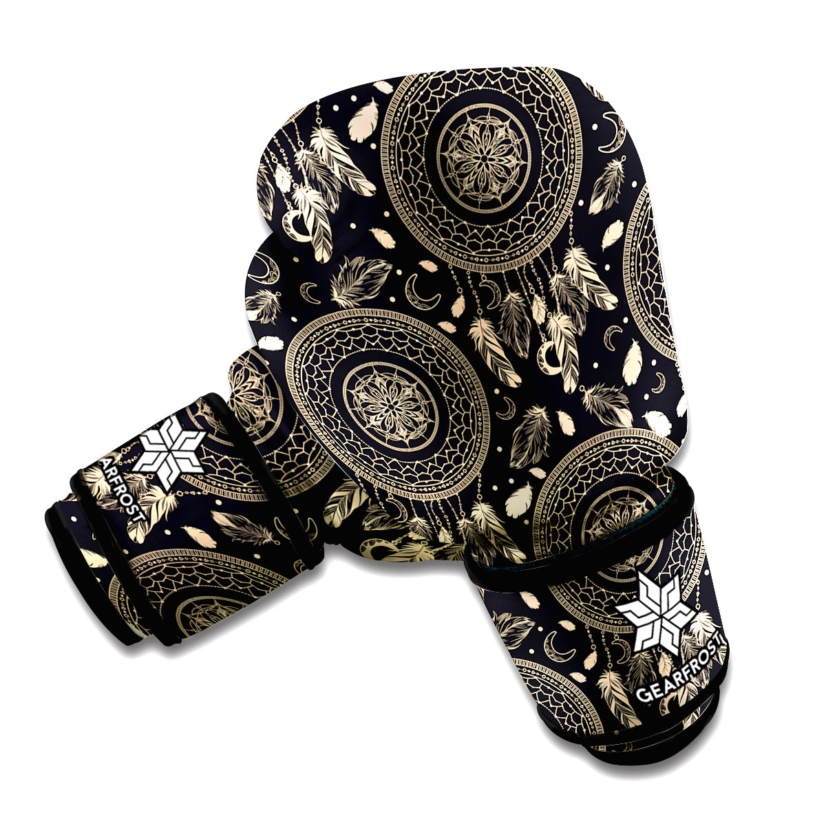 Vintage Native Dream Catcher Print Boxing Gloves