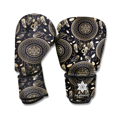 Vintage Native Dream Catcher Print Boxing Gloves